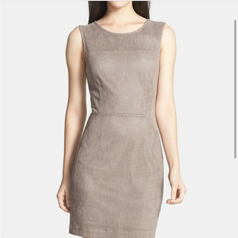 Anthropologie Greylin Moscow Suede Sheath Dress NEW